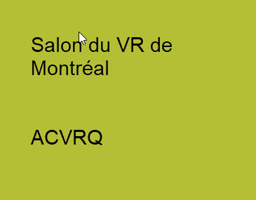 Salon du VR de Montréal | 1er au 4 mars 2023